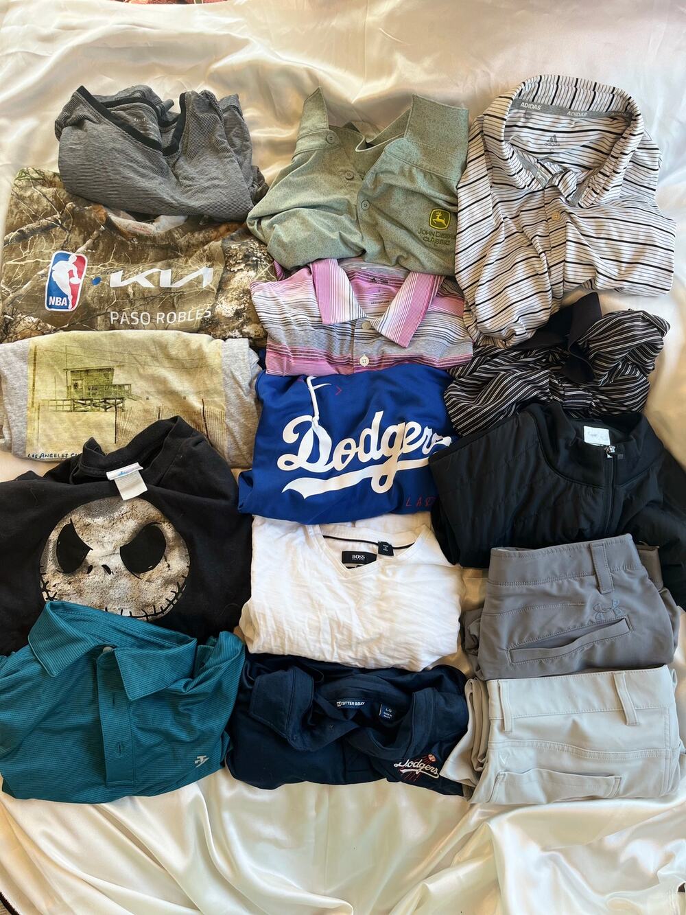 16 item bundle of Men’s sport and casual clothing